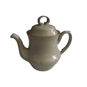 Hearthside The Classics Stoneware Teapot Beige With Lid Japan Kitchen Decor
